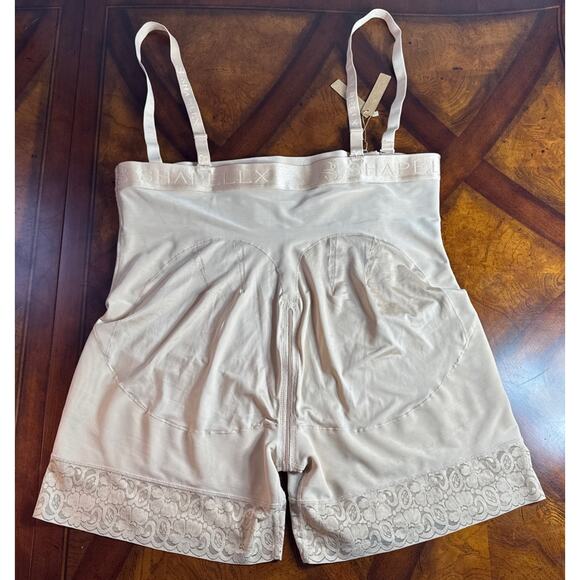SHAPELLX Tummy Control Shapewear One Piece Shorts Side Zipper Body Shaper 6XL - Picture 5 of 10